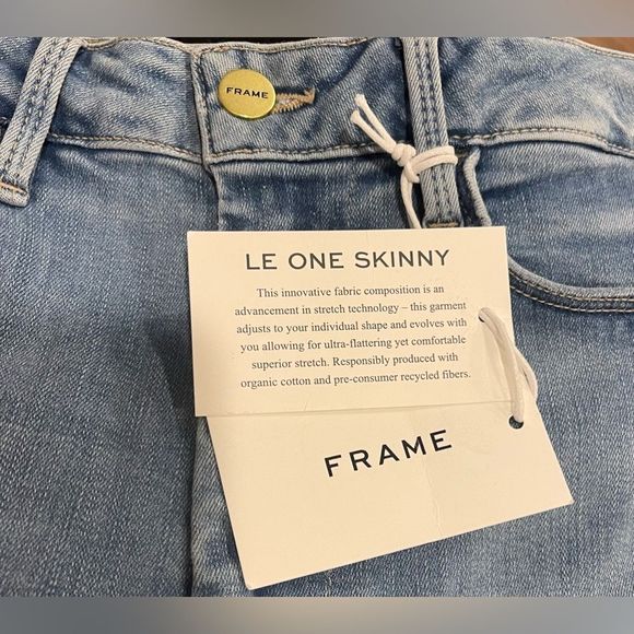 FRAME Le One Skinny Jeans Caspio Size 2 (fits sizes 30 to 36) NWT - Picture 7 of 10